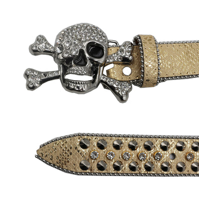 Cinturón Mujer Y2K con Incrustaciones de Diamantes y Patrón de Serpiente - Image 43