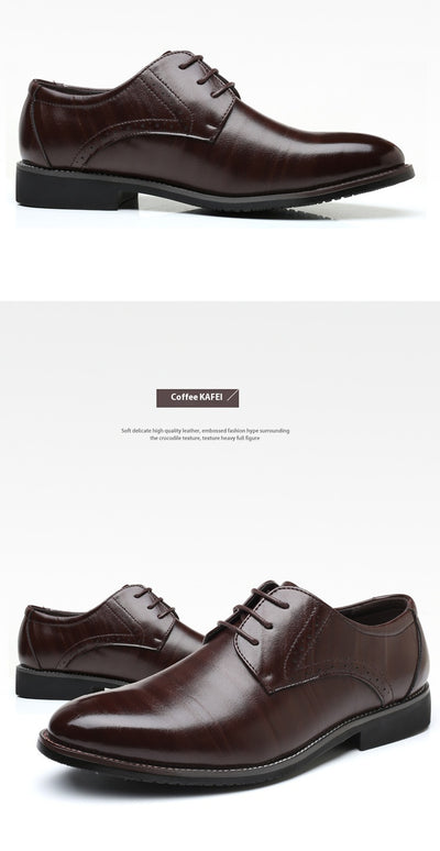 Zapatos de Cuero Británicos Talla Grande para Hombre - Image 20