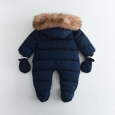 Mameluco Bebé con Capucha y Forro Polar Grueso - Image 33