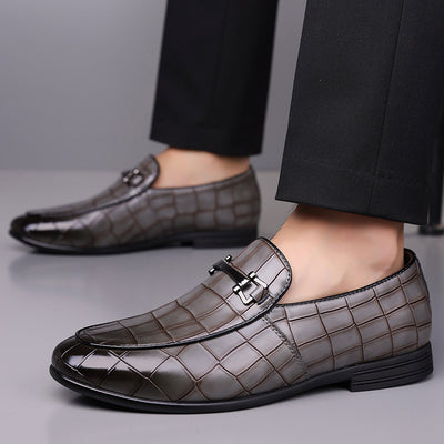 Zapatos de Cuero Ligeros Talla Grande Estilo Cuadros Lujo Premium - Image 7