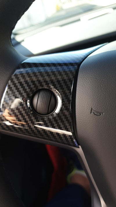 Set de 3 Piezas Decorativas para Volante Tesla Model 3 con Logo - Image 6