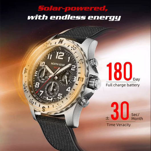 Reloj Deportivo Solar de Acero Inoxidable con Pantalla Digital - Image 2