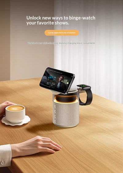 Cargador Inalámbrico con Parlante Bluetooth 2 en 1 - Regalo Perfecto - Image 23
