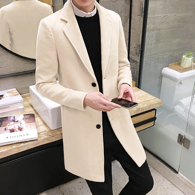 Abrigo de Lana Slim Fit - Elegante Gabardina Larga para Hombre - Image 21