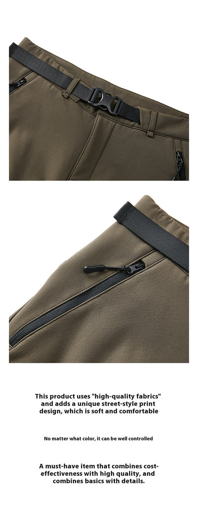 Pantalones Casuales con Forro Polar para Otoño e Invierno - Image 7
