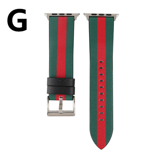 Correa de Reloj en Cuero con Patrón de Bandera - Image 8