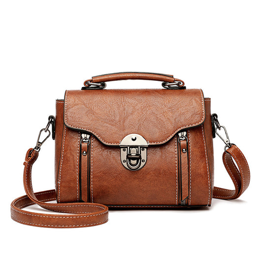 Bolso Cuadrado Pequeño con Cierre Twist Lock - Cartera Coreana de Moda para Mujer - Image 9
