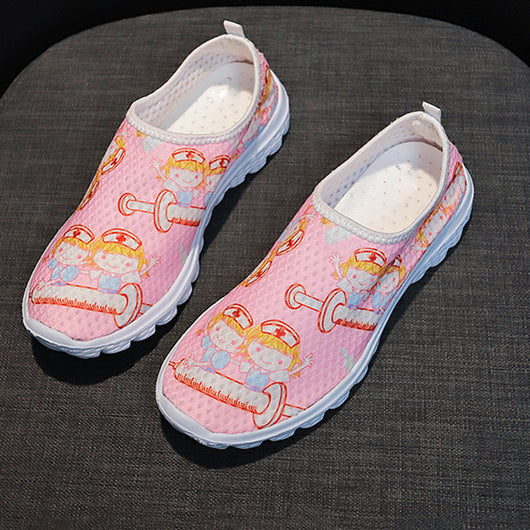 Zapatos Planos con Punta Redonda y Diseño Infantil para Mujer - Image 4