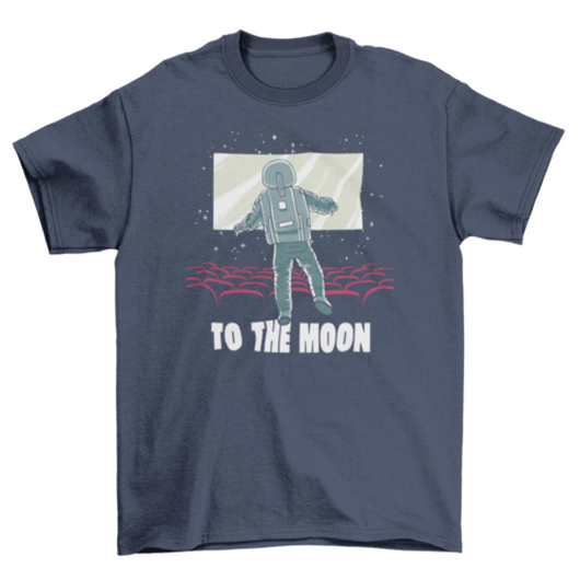 Camiseta Hacia la Luna - Unisex de Manga Corta