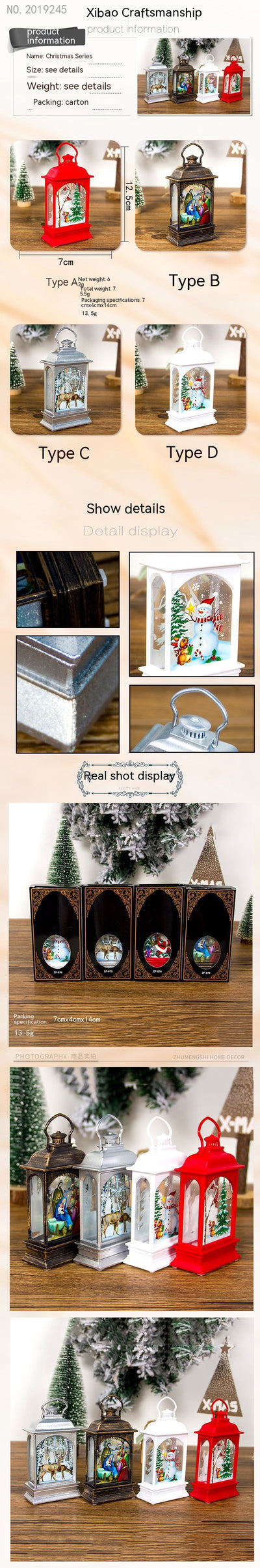 Adornos Navideños Portátiles con Luces LED Transparentes - Image 11