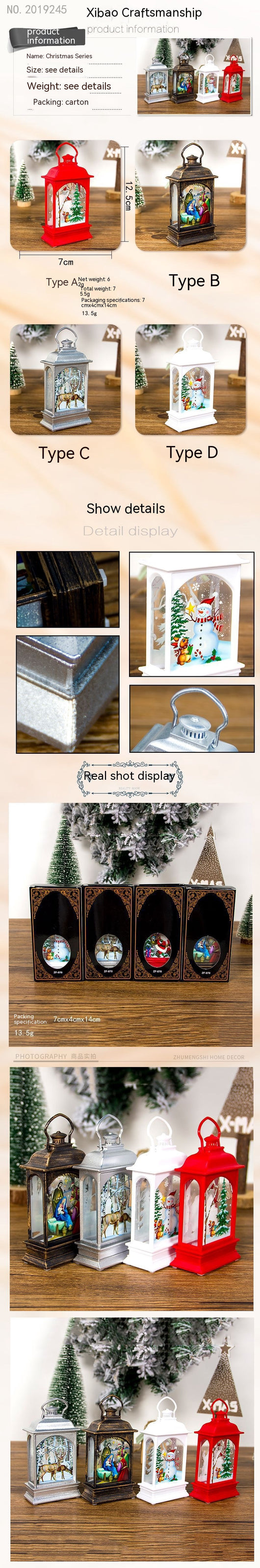 Adornos Navideños Portátiles con Luces LED Transparentes - Image 11