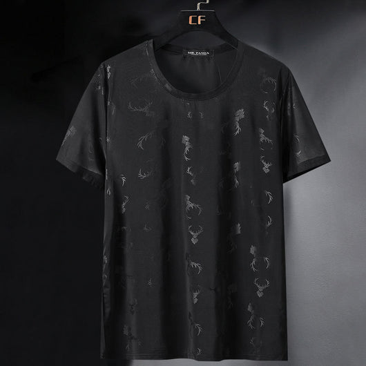 Camiseta Hombre Talla Grande Seda de Hielo Manga Corta - Image 2