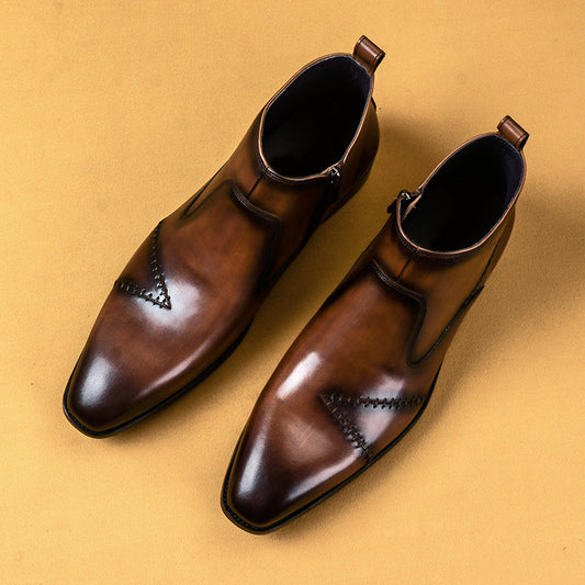 Botas Altas de Cuero Británico Confeccionadas a Mano - Image 2