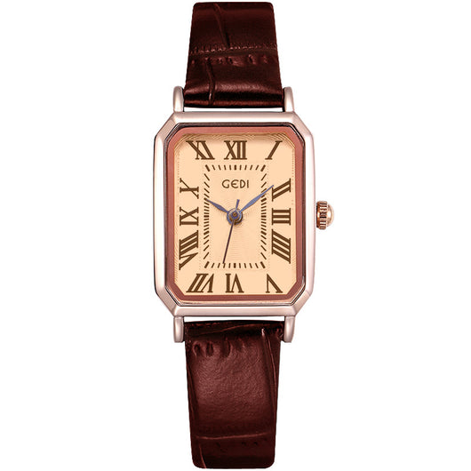 Reloj Elegante Retro para Mujer con Correa Impermeable y Esfera Cuadrada - Image 13