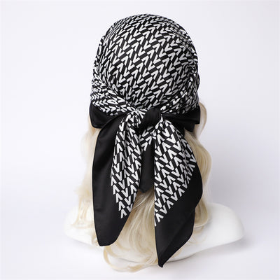 Chal Hijab Protector Solar con Bloques de Color Floral - Image 38
