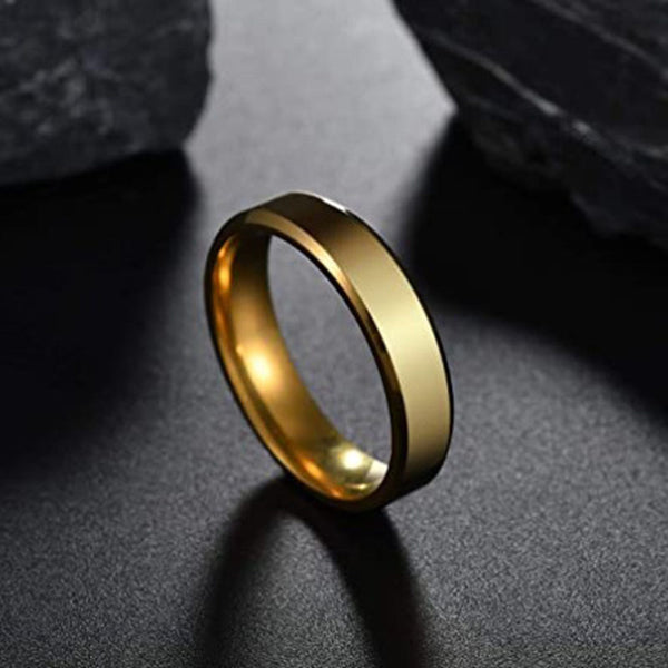 Anillo de Acero Inoxidable Dorado para Hombre y Mujer - Joya Elegante y Versátil - Image 7