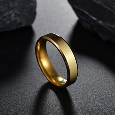Anillo de Acero Inoxidable Dorado para Hombre y Mujer - Joya Elegante y Versátil - Image 7