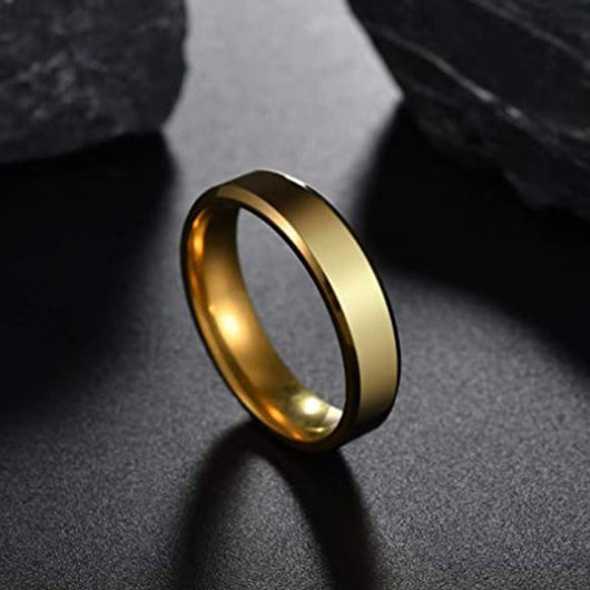 Anillo de Acero Inoxidable Dorado para Hombre y Mujer - Joya Elegante y Versátil - Image 7