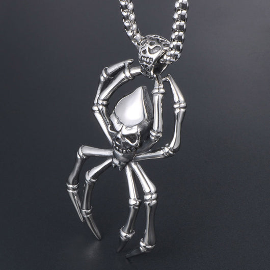 Dije Calavera Fantasma Acero Titanio - Diseño Gótico Moderno - Image 5