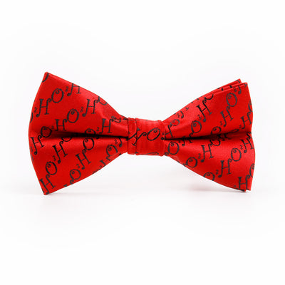 Corbata de Moño Navideño con Patrón de Árbol y Copos de Nieve - Image 8