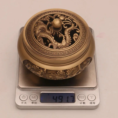 Quemador de Incienso de Cobre Puro Estilo Xuande - Artesanía Zen Tallada a Mano - Image 34