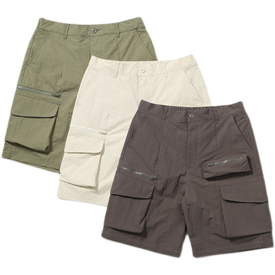 Pantalones Cortos Cargo Sueltos con Múltiples Bolsillos para Hombre