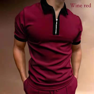 Polo Shirt Tejido Jacquard con Cierre - Camiseta Elegante para Hombre - Image 20