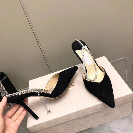Sandalias Negras con Strass para Mujer - Diseño Sexy y Elegante - Image 8