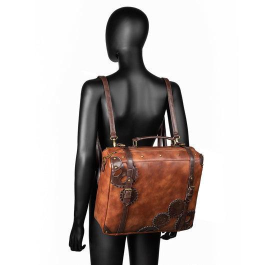Mochila Steampunk Retro Marrón para Mujer - Estilo Vintage Outdoor - Image 16