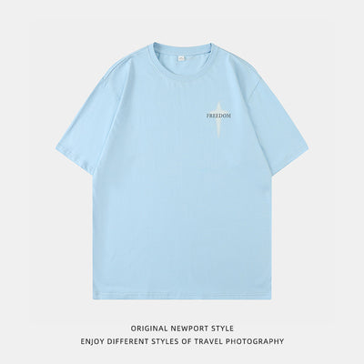 Camiseta Clásica Americana de Manga Corta para Hombre - Image 4