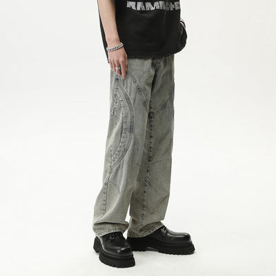 Jeans Rectos Holgados Resistentes para Hombre sin Elastano - Image 3
