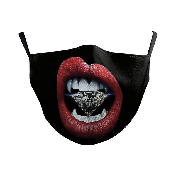 Mascarilla Protectora Cráneo Payaso con Doble Capa y Impresión Digital