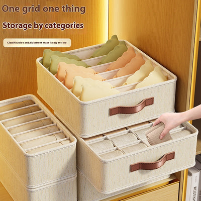 Organizador de Ropa Interior con Compartimentos - Caja Almacenaje para Cajón