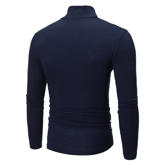 Suéter Cuello Alto Slim Fit Elegante para Hombre Joven - Image 7