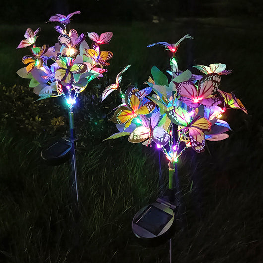 Árbol de Flores LED Solar con Luz Multicolor