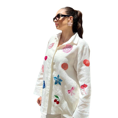 Blusa Bordada Casual Elegante para Mujer Estilo Europeo - Image 5