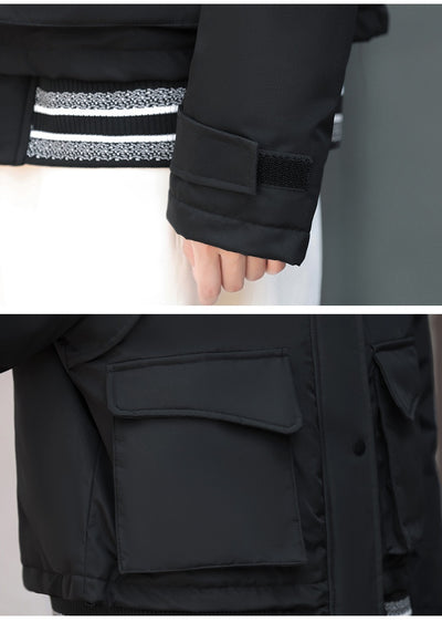 Abrigo de Mujer con Cuello de Pelaje Ruso - Algodón Acolchado Premium - Image 15