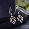 Aretes Geométricos de Diamante - Diseño Femenino Elegante