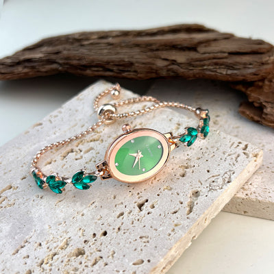 Reloj Pulsera Ovalado de Lujo Retro - Cuarzo de Alta Gama para Mujer - Image 34