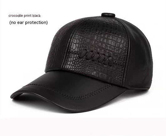 Gorra de Cuero para Hombre Otoño e Invierno - Image 6