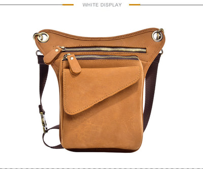 Bolsa Táctica de Cuero Genuino para Hombre - Riñonera Outdoor Ajustable - Image 17