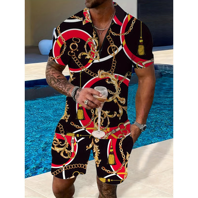 Conjunto Deportivo de Dos Piezas con Cremallera y Estampado - Image 2