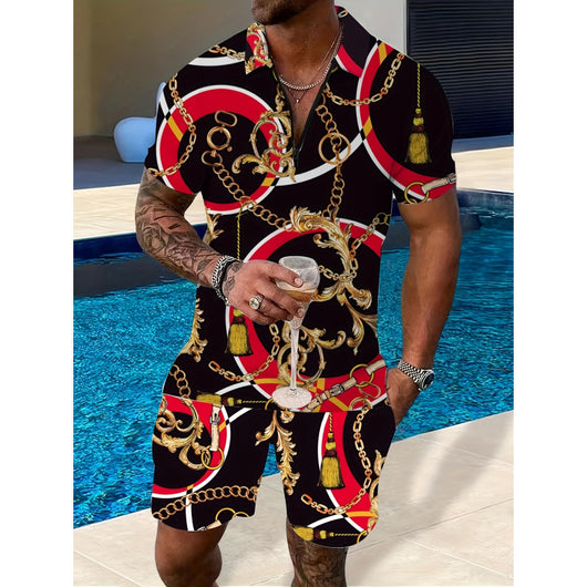 Conjunto Deportivo de Dos Piezas con Cremallera y Estampado - Image 2