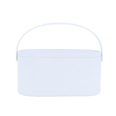 Espejo de Maquillaje Portátil con Almacenamiento LED y Luz Integrada - Image 2