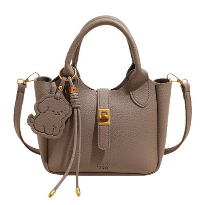 Bolsa Mensajera de Moda Estilo Bucket - Portátil y Versátil - Image 5