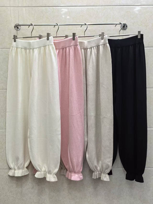 Pantalones Harem Tejidos Cómodos Estilo Coreano para Mujer - Image 13