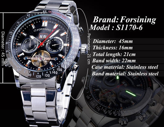 Reloj Automático Tourbillon Multifunción Estilo Casual - Image 9