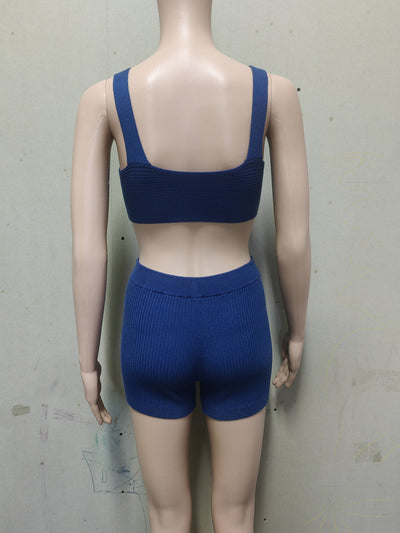Conjunto Bikini Deportivo Escotado - Top Corto y Short Coordinado - Image 28