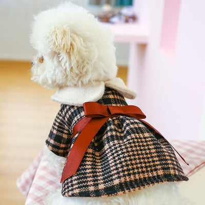 Conjunto de Muñecas Princesa Estudiante con Cuello Tartán Cálido - Image 11