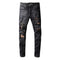 Jeans Rotos con Parches de Moda para Hombre